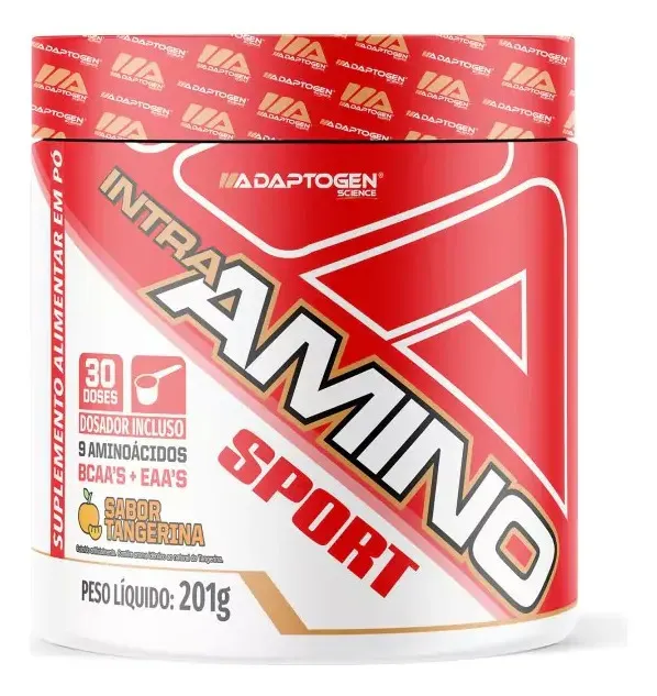 Pote Intra Amino Sport Adaptogen 196 g sabor manga com laranja