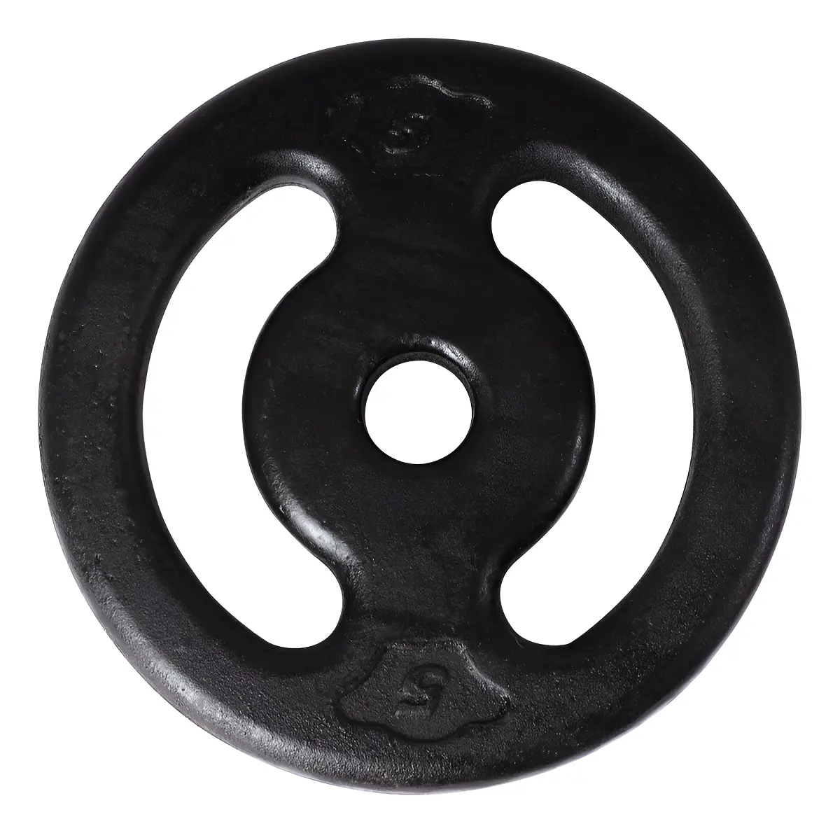 Anilha Equilibrio Fitness 5 kg ferro fundido furo 28 mm preta