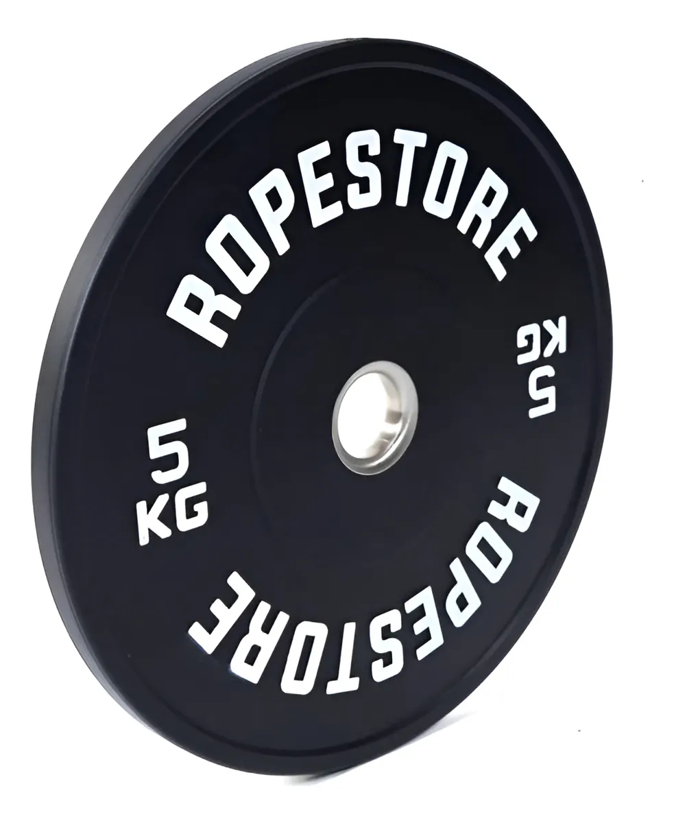 Anilha olímpica bumper Rope Store 5 kg preta