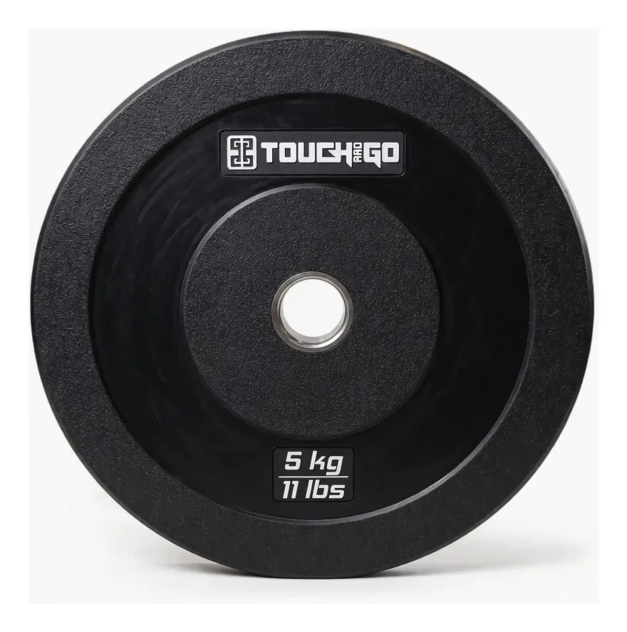 Anilha olímpica bumper Touch and Go 5 kg preta