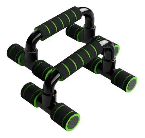 Par de apoios para flexão MBFit pretos com pegada de espuma