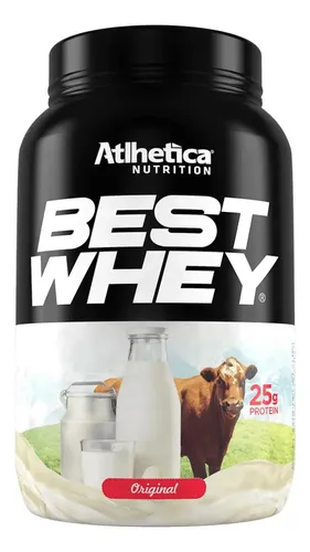 Pote Best Whey Atlhetica Nutrition 900 g sabor original (blend isolado, hidrolisado e concentrado)