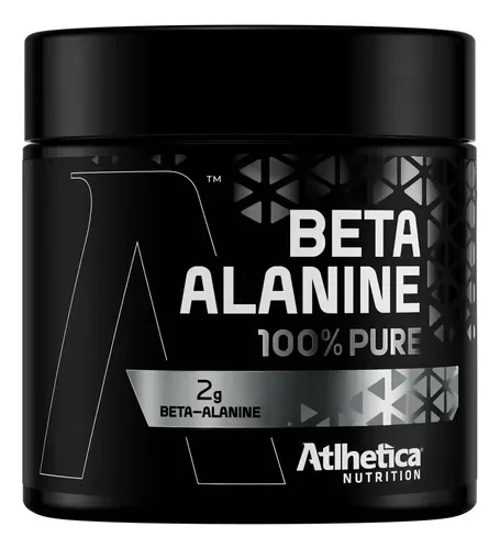 Pote preto da Beta-alanine Atlhetica Nutrition 100% Pure 200 g