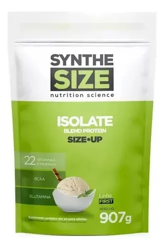 Embalagem de Isolate Blend Protein Synthesize sabor baunilha 907 g