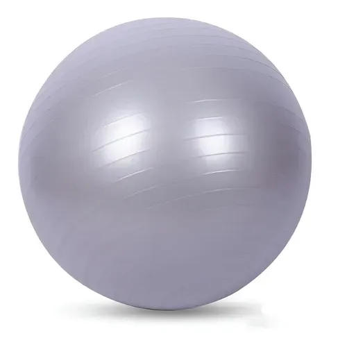 Bola suíça Justgofit cinza 65 cm com bomba