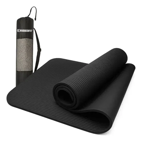 Colchonete Rubber Fit preto 10 mm