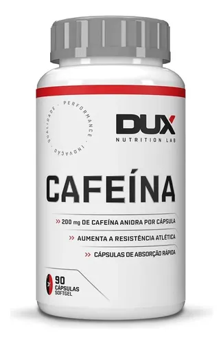 Frasco Dux Cafeína 90 cápsulas (linha Bone Crusher)