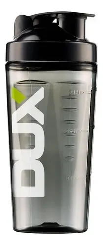 Coqueteleira Dux Nutrition Lab Pro fumê de 800 ml com corpo translúcido e tampa