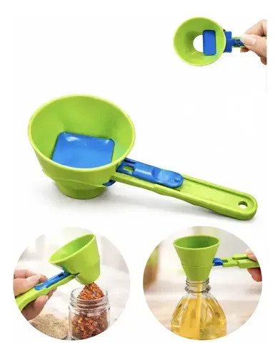 Scoop dosador com funil deslizante 3D