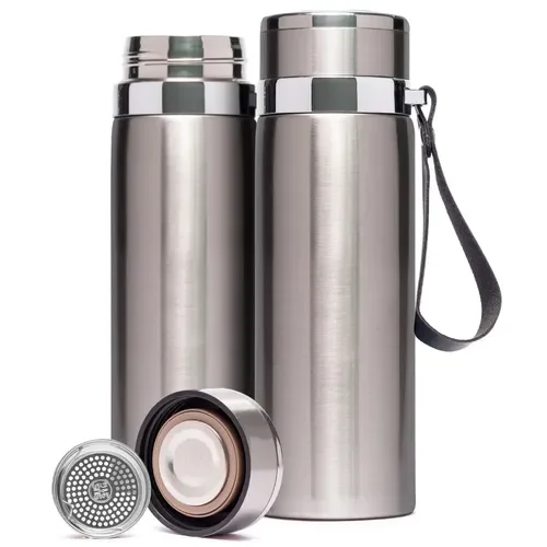 Garrafa térmica VDQ inox 1 litro prata