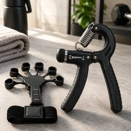 Kit Jcanova com hand grip e exercitador de dedos