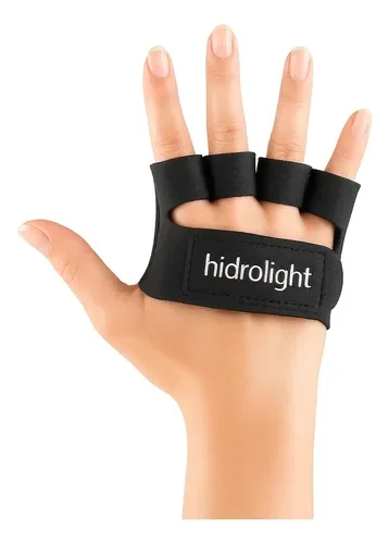 Par de luvas de academia Hidrolight mini palma em neoprene preto