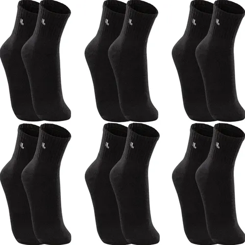 Kit 6 pares de meias Lupo cano médio esportivas
