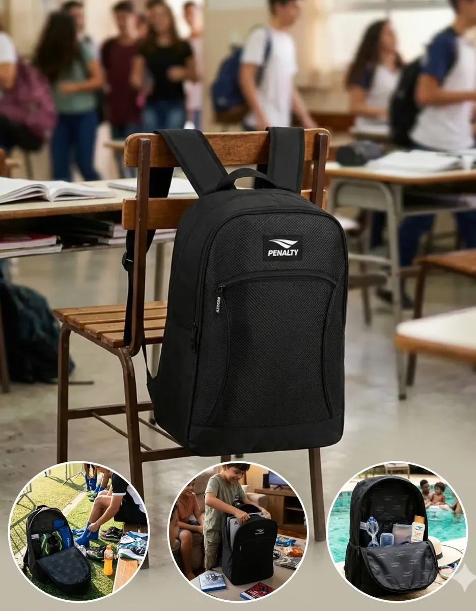 Mochila esportiva Penalty 18 L preta