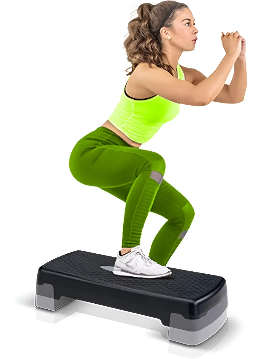 Step clássico MBFit MB57169 preto com altura ajustável
