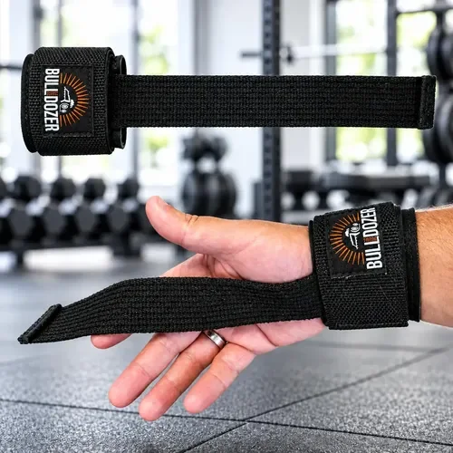 Par de straps com munhequeira acolchoada e fecho em velcro