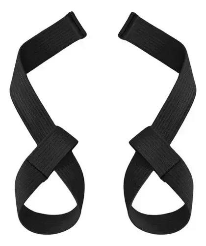 Par de straps Strong Fist Strong Heavy Bar pretos