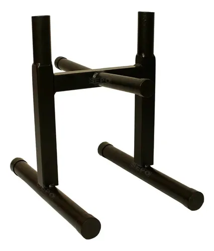 Suporte SEPO para anilhas e 2 barras preto