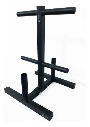 Suporte duplo de anilhas Studio Metal preto